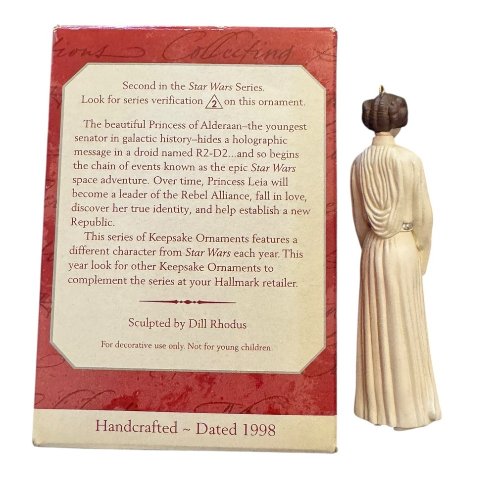 Hallmark Keepsake Star Wars Princess Leia Ornament 1998 - Picture 6 of 8